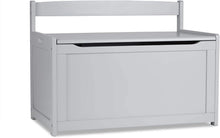 Load image into Gallery viewer, Melissa &amp; Doug Wooden Toy Chest, Sturdy Wooden Chest (4.5 Cubic Feet of Storage, Easy to Assemble, Gray, Great Gift for Girls and Boys - Best for 3, 4, 5 Year Olds and Up)