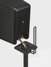 Load image into Gallery viewer, Atlantic Adjustable Height Speaker Stands - Set of 2 Holds Satellite Speakers, Adjustable Stand Height from 27&quot; to 48&quot;, Heavy Duty Powder Coated Aluminum with Wire Management PNSPSCUR47 in Titanium