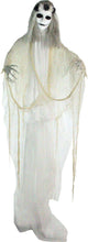 Load image into Gallery viewer, Haunted Hill Farm HHBRIDE-1FLSA Life-Size Animated Moaning Skeleton Bride Prop w/Flashing Red Eyes Indoor/Outdoor Halloween Decoration,