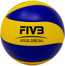 Load image into Gallery viewer, Mikasa MVA200 2008(Beijing), 2012(London), and 2016(Rio) indoor Olympic Games Ball (Blue/Yellow)