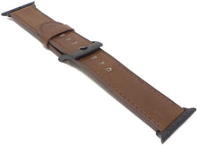 Load image into Gallery viewer, Platinum Leather Watch Strap for Apple Watch (PT-AWB42YBL) Bourbon - 42MM - New