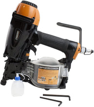 Load image into Gallery viewer, Freeman PCN65 Pneumatic 15 Degree 2-1/2&quot; Coil Siding Nailer Ergonomic and Lightweight Nail Gun with Tool-Free Depth Adjust and Side Load Magazine, Black