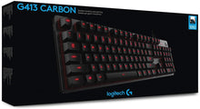 Load image into Gallery viewer, Logitech G413 Backlit Mechanical Gaming Keyboard with USB Passthrough – Carbon