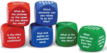 Load image into Gallery viewer, Learning Resources Reading Comprehension Cubes, 6 Colored Foam Cubes, Ages 6+, Multi-color