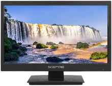 Load image into Gallery viewer, Sceptre 18" LED HDTV HDMI VGA USB Clear QAM, Brushed Black 2019 (E185BV-SSC)