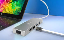 Load image into Gallery viewer, j5create USB 3.0 Hub with HDMI, VGA, RJ45 Gigabit Ethernet, 2 USB 3.1 Type-A Ports - High Speed Data Transfer Adapter for Mac, Windows, Desktop PC - Supports Up to 2K Resolution