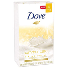 Load image into Gallery viewer, Dove Summer Care Limited Edition 6 bath bars Exfoliates for a natural glow