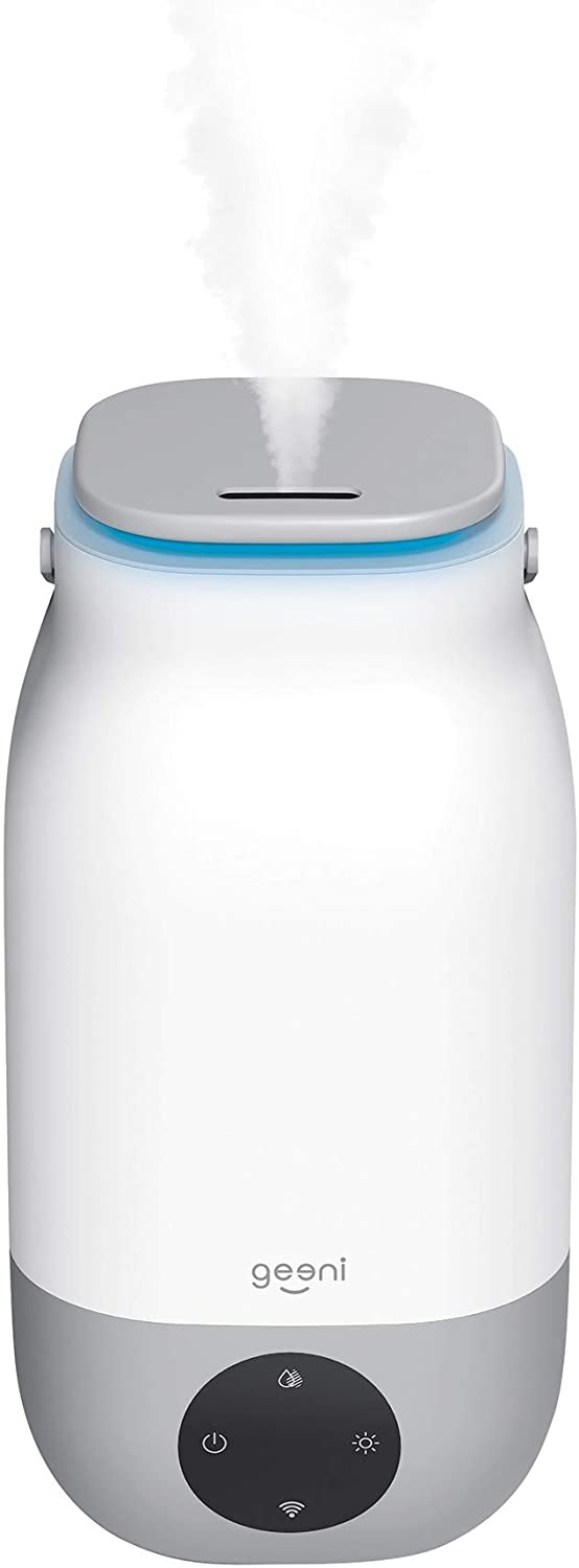Geeni Soothe XL Large Capacity Smart Wi-Fi Cool Mist Humidifier, Control Remotely and Set Schedules, Work with Alexa, White