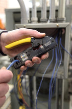 Load image into Gallery viewer, Klein Tools VDV226-107 Compact Ratcheting Modular Crimper / Cutter / Stripper for RJ45, RJ11/12, CAT6, CAT5e, CAT3, Flat-Satin Voice Cables