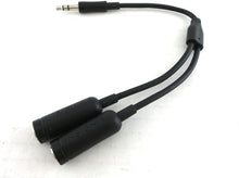 Load image into Gallery viewer, Insignia 3.5mm 2-way Stereo Splitter Cable Black NS-M35SPT