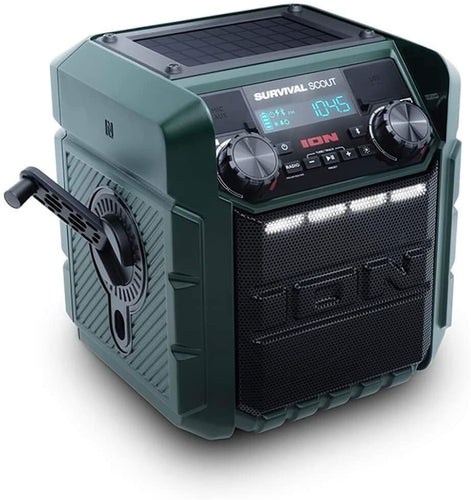 ION Audio iPA95 Survival Scout Solar Energy Speaker/Radio