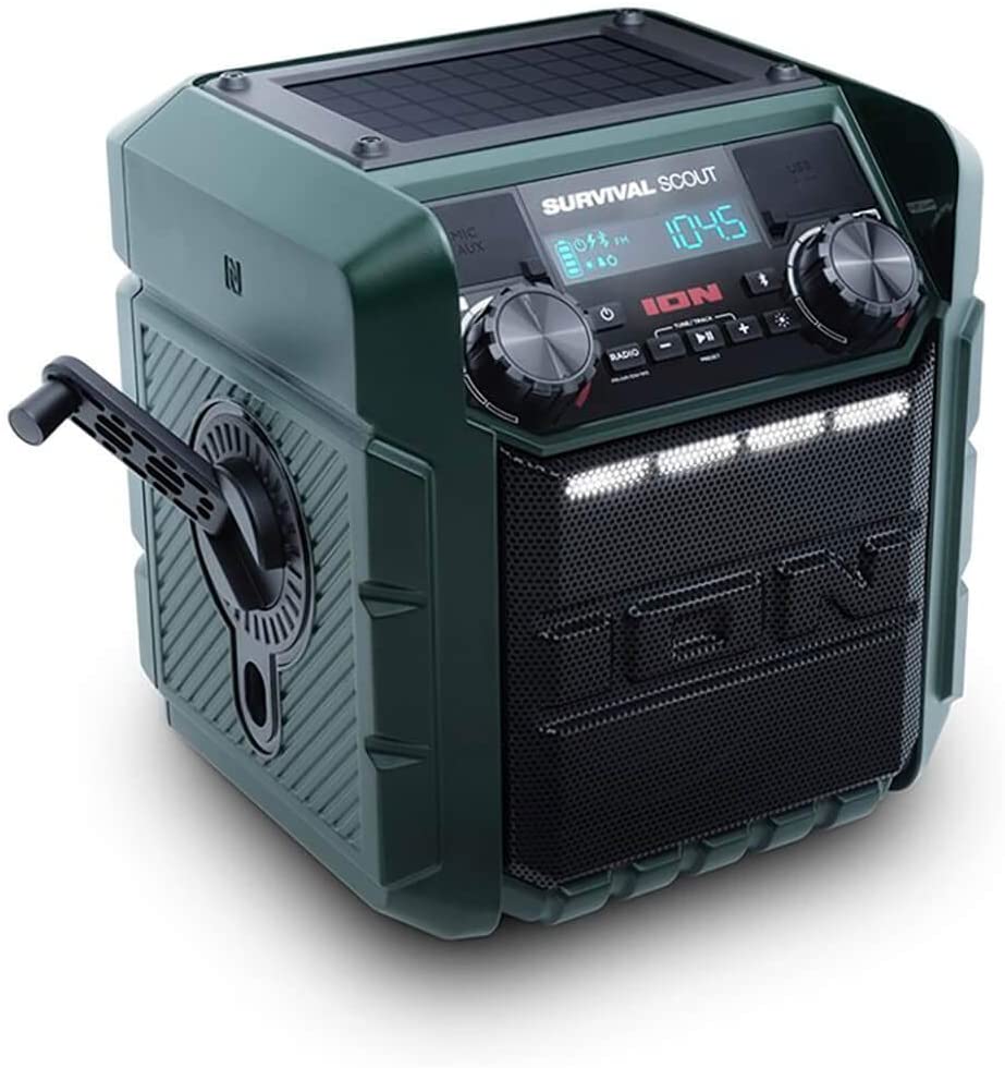 ION Audio iPA95 Survival Scout Solar Energy Speaker/Radio