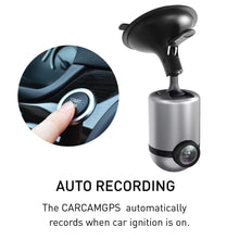 Load image into Gallery viewer, SecurityMan CARCAMGPS – Dash Cam with GPS Tracking and Downloadable iPhone or Samsung App | 150 Degree (Wide Angle Lens) with Night Vision | Crash Sensor and Automatic HD Looping for Cars and Trucks