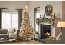 Load image into Gallery viewer, Home Accents Holiday 7.5 ft Starry Light Frasier Fir Flocked LED Pre-Lit Artificial Christmas Tree