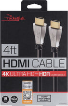 Load image into Gallery viewer, Rocketfish 4 ft HDMI 18GBps Ultra HD 4Kx2K 1080p