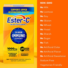Load image into Gallery viewer, Ester-C Vitamin C 1000 mg Coated Tablets, 120 Count, Immune System Booster, Stomach-Friendly Supplement, Gluten-Free