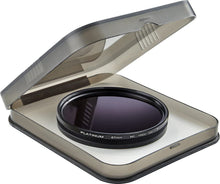Load image into Gallery viewer, Platinum Series - 52mm, 58mm and 67mm Variable Neutral Density (ND) Lens Filter - Black - Model: PT-MC400VND67