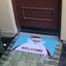 Load image into Gallery viewer, Rubber-Cal "Santa Claus is Back!" Christmas Doormat Holiday Doormats, 18 x 30-Inch