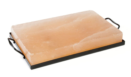 Charcoal Companion CC6064 Himalayan Salt Plate & Holder Set, 12