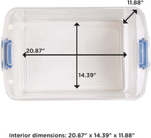 Load image into Gallery viewer, Homz Clear storage container with lid