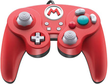 Load image into Gallery viewer, Nintendo Switch Super Mario Bros Mario GameCube Style Wired Fight Pad Pro Controller by PDP, 500-100-NA-D1
