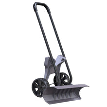 Load image into Gallery viewer, Power Dynamics 30 Inch SnoDozer Rolling Snow Shovel on Wheels - Made in USA Foldable for Easy Storage Ergonomic Snow Removal Plow with Heavy Duty Tires