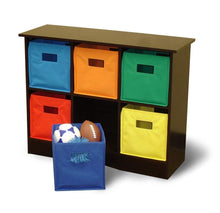 Load image into Gallery viewer, RiverRidge Kids 6 Bin Storage Cabinet, Espresso