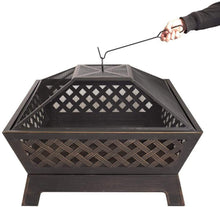 Load image into Gallery viewer, Hampton Bay Tipton 34 in. Steel Deep Bowl Fire Pit in Oil Rubbed Bronze