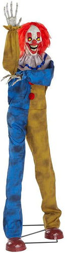 Home Accents Holiday Halloween Big Top Clown 6 ft. Animated Motion Sensor Life Size Standing Plug-in