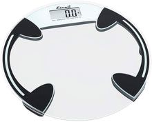 Load image into Gallery viewer, Escali Digital Glass Platform Bathroom Scale, 400lb x 0.2lb/180kg x 0.1kg, Clear, B180RC