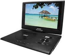 Load image into Gallery viewer, Sylvania 13.3-Inch Swivel Screen Portable DVD Player (SDVD1332) with USB/SD Card Reader