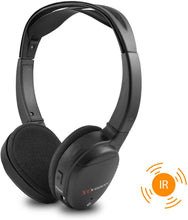 Load image into Gallery viewer, XO Vision IR620 Universal IR Infrared Wireless Foldable Headphones for In-Car TV, DVD, &amp; Video Listening