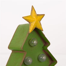 Load image into Gallery viewer, Glitzhome Marquee LED Lighted Christmas Stocking Holder Battery Operated