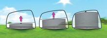 Load image into Gallery viewer, Munchkin Brica Smart Window Shade Rolls Up and Down with Window, Helps Block UVA/UVB Rays, Black