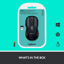Load image into Gallery viewer, Logitech M510 Wireless Computer Mouse – Comfortable Shape with USB Unifying Receive