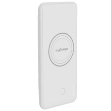 Load image into Gallery viewer, myCharge Wireless Charger Portable Charger Power Bank Dual USB 10W/2.4A/10000mAh Qi Certified for Apple (iPhone XS, XS Max, XR, X, 8, 8 Plus) Android (Samsung Galaxy S8, S8+, Note 8, S7, S7 Edge, S6)