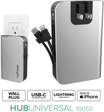 Load image into Gallery viewer, myCharge Hub Universal-Turbo [iPhone + USB C]
