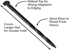 Load image into Gallery viewer, Landscape anchor spikes 9 inch Black (100 quantity)