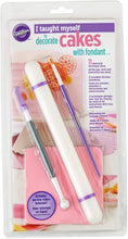 Load image into Gallery viewer, Wilton"I Taught Myself To Decorate Cakes With Fondant" Book Set - Fondant Cutter and Tools