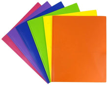 Load image into Gallery viewer, JAM Paper Plastic POP Two Pocket with Clasps Presentation Folder