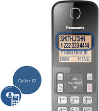 Load image into Gallery viewer, PANASONIC Expandable Cordless Phone System with Amber Backlit Display and Call Block
