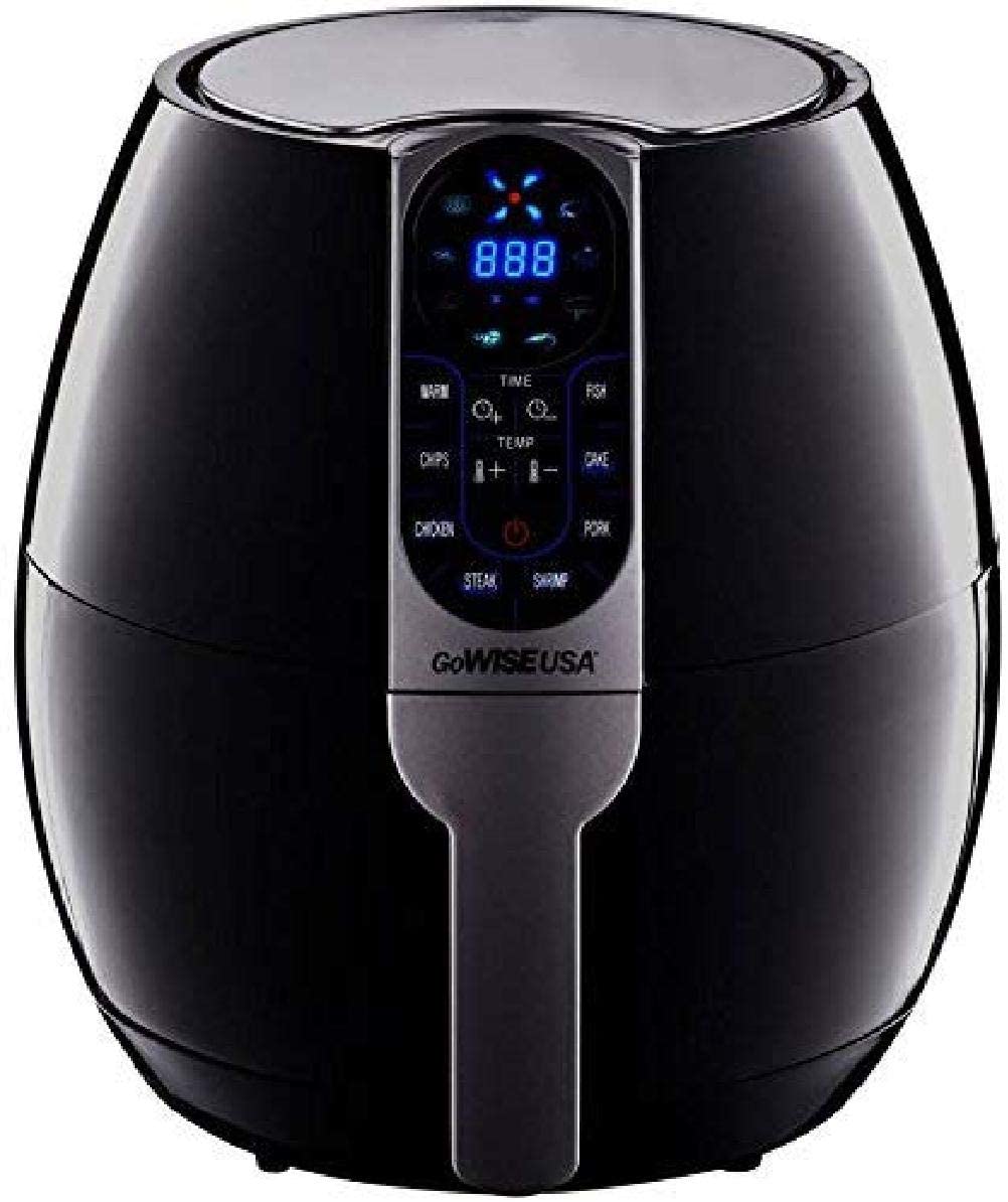 GoWISE USA 3.7-Quart Programmable Air Fryer with 8 Cook Presets