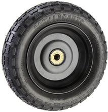 Load image into Gallery viewer, Gorilla Carts Inch No Flat Replacement Pneumatic Tire Wheel with Offset Hub, Utility Garden Cart, Wheelbarrow, Dolly, Wagon, and Go Cart