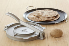 Load image into Gallery viewer, IMUSA USA MEXI-86009M Cast Aluminum Tortilla &amp; Roti Press 8-Inch, Silver