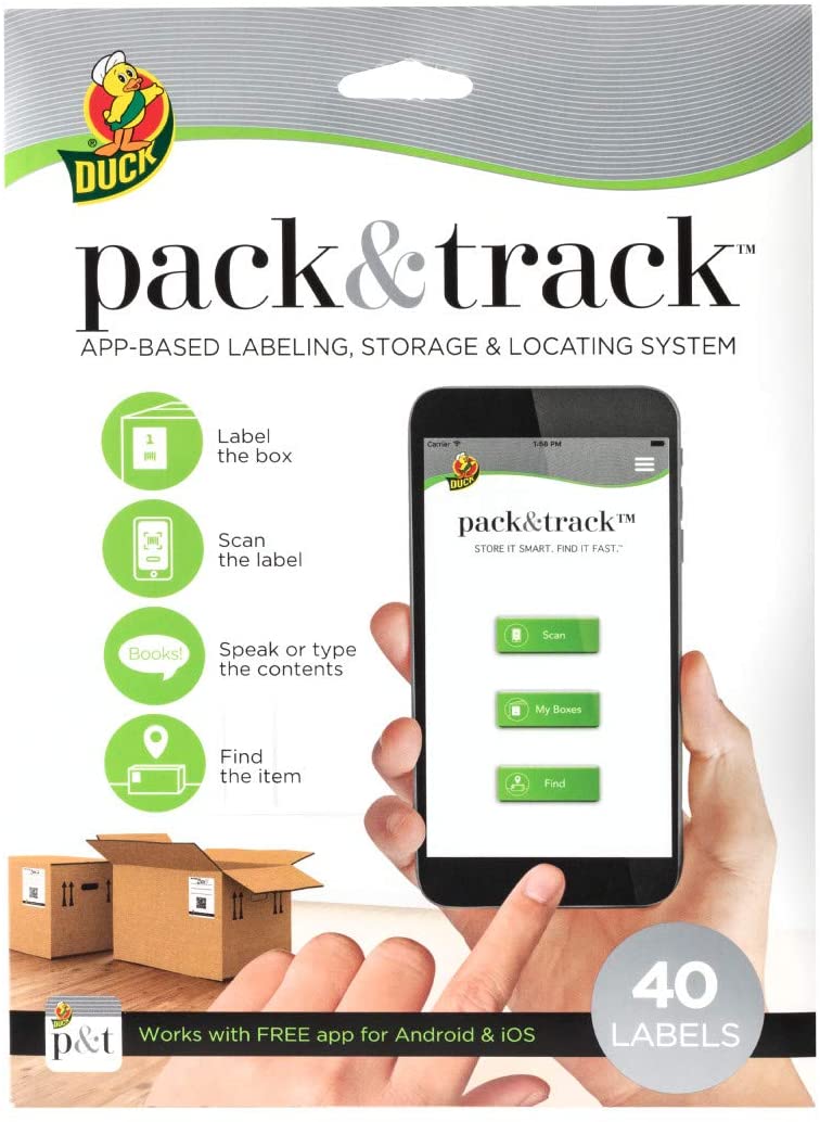 Duck Pack & Track Scannable Storage Labels