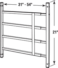 Load image into Gallery viewer, Defender Security S 4767 FIXED Window Guard, 31 in. - 54 in. x 21-1/2 in., Steel, Black, 4-Bar, NON-EGRESS