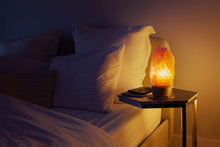 Load image into Gallery viewer, iHome Zenergy Salt Rock Lamp Meditative Light and Sound Therapy Genuine Himalayan Salt Lamp Speaker, Anti Anxiety, Stress Relief, Calming, Soothing, Sleep Easy, Lamp Night Light