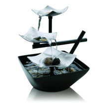 Load image into Gallery viewer, Silver Springs Relaxation Fountain | Illuminated Waterfall, Natural Stones, Soothing Sounds, Tabletop Zen Fountain | Indoor or Outdoor, On/Off Switch, Automatic Pump | EnviraScape HoMedics
