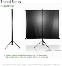 Load image into Gallery viewer, Elite Screens Tripod Series, Adjustable Multi Aspect Ratio Portable Indoor Outdoor Projector Screen