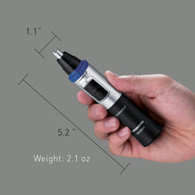 Load image into Gallery viewer, Panasonic Nose Hair Trimmer and Ear Hair Trimmer ER-GN30-K, Men's Wet/Dry Trimmer with Vortex Cleaning System, Battery-Operated